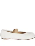 Maison Margiela Tabi elastic-band ballerina flats - White