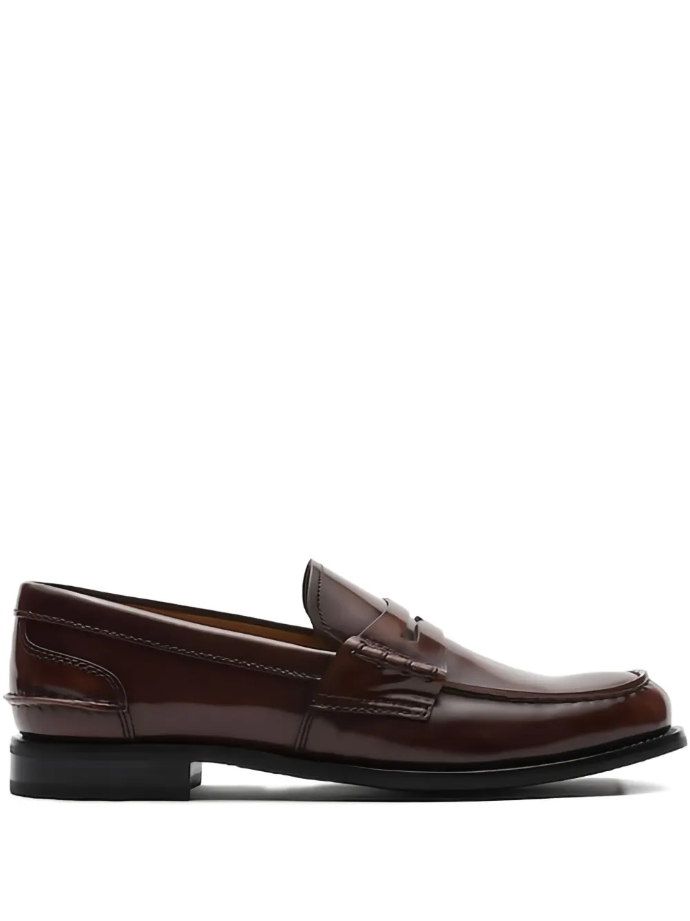 Church's Pembrey patent-leather penny loafers Brown