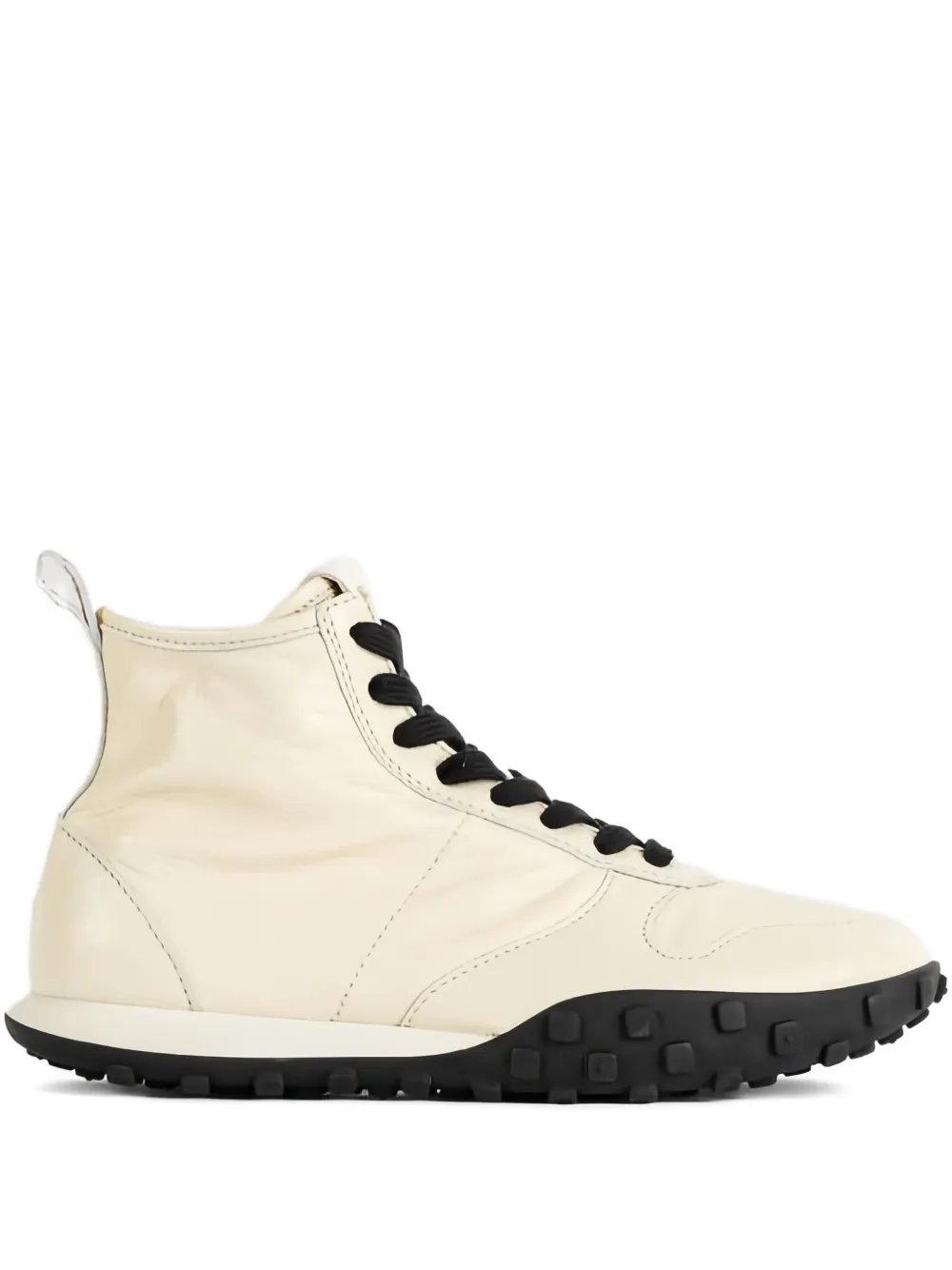 Jil Sander Moon high-top leather sneakers Neutrals