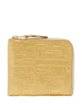 Comme Des Garçons Wallet crocodile-effect leather zip wallet - Gold