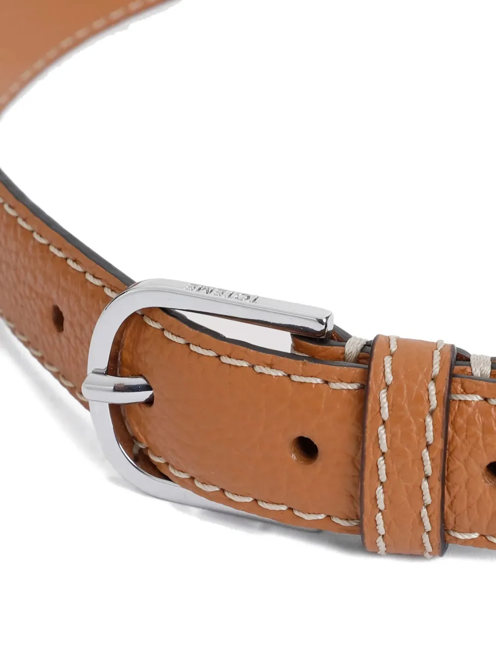 TOTEME grained-leather belt Bruin