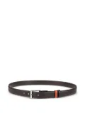 Hogan grained-leather buckle belt - Black