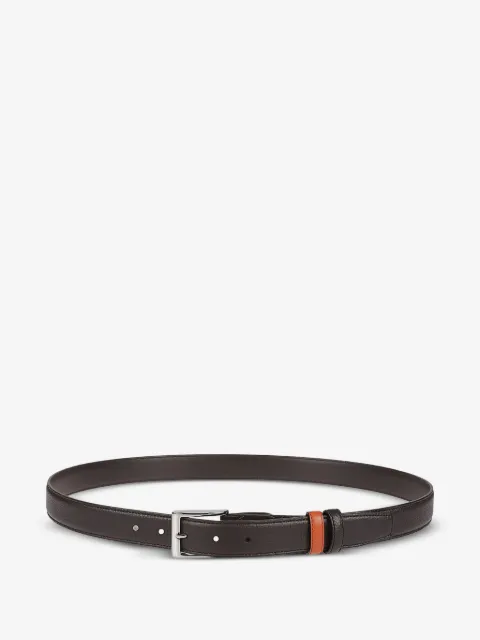 Hogan grained-leather buckle belt