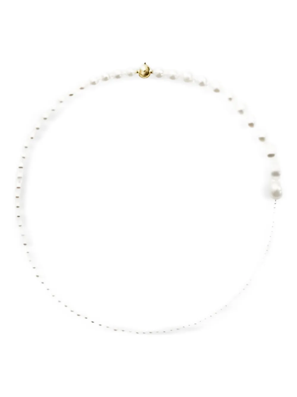 Sophie Bille Brahe 14K yellow gold Peggy pearl necklace | White | Image 1