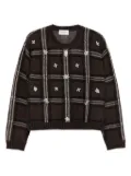 ERMANNO FIRENZE checked embellished sweater - Brown