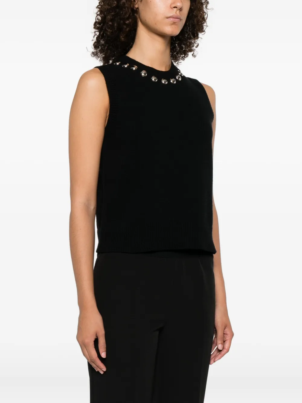 ERMANNO FIRENZE Mouwloze top Zwart