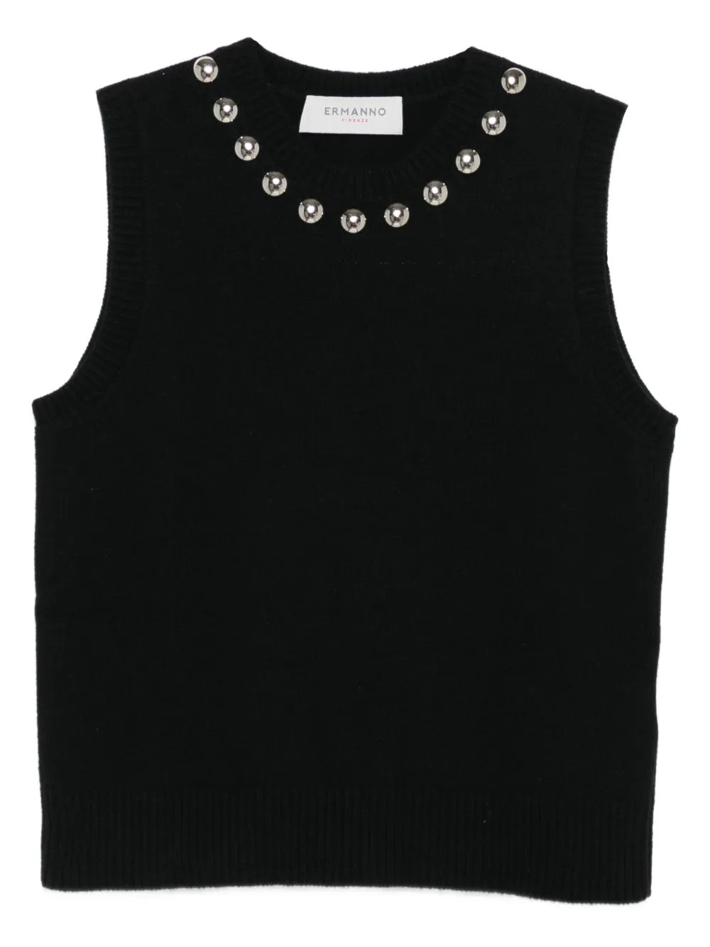 ERMANNO FIRENZE Mouwloze top Zwart