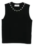 ERMANNO FIRENZE embellished sleeveless top - Black