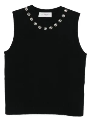 MSGM メッシュオーバーレイ タンクトップ | ブラック | FARFETCH JP