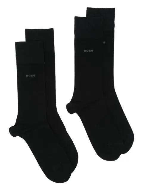 BOSS logo-detail socks