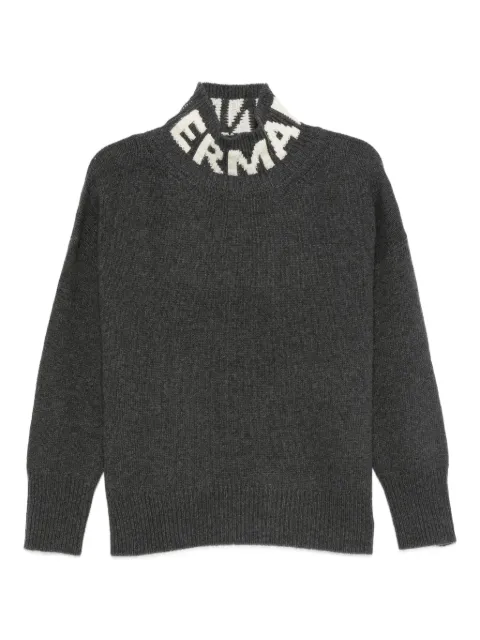 ERMANNO FIRENZE  high-neck logo-detail sweater 