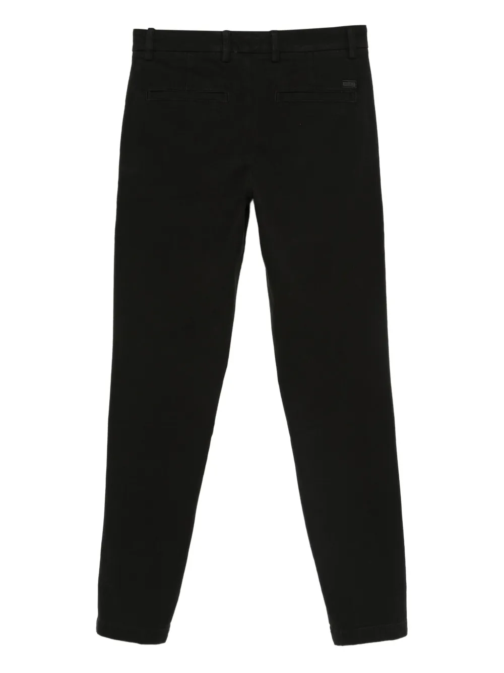 BOSS Straight broek van katoenblend Zwart