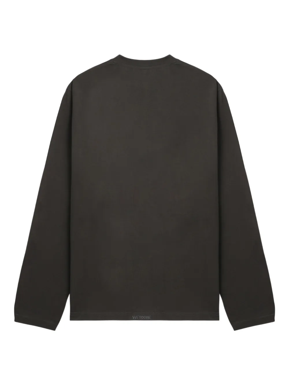 We11 Done Cat-star Graphic Long-sleeve Top In Gray