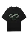 We11done Sporty Sheldon graphic-print T-shirt - Black