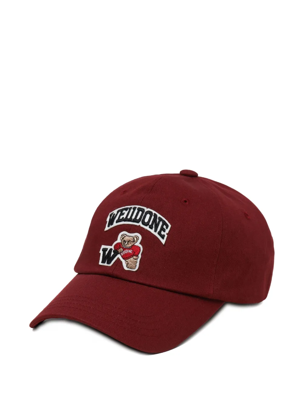 We11done Honkbalpet met beerlogo Rood