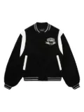 We11done varsity-style teddy bear bomber jacket - Black