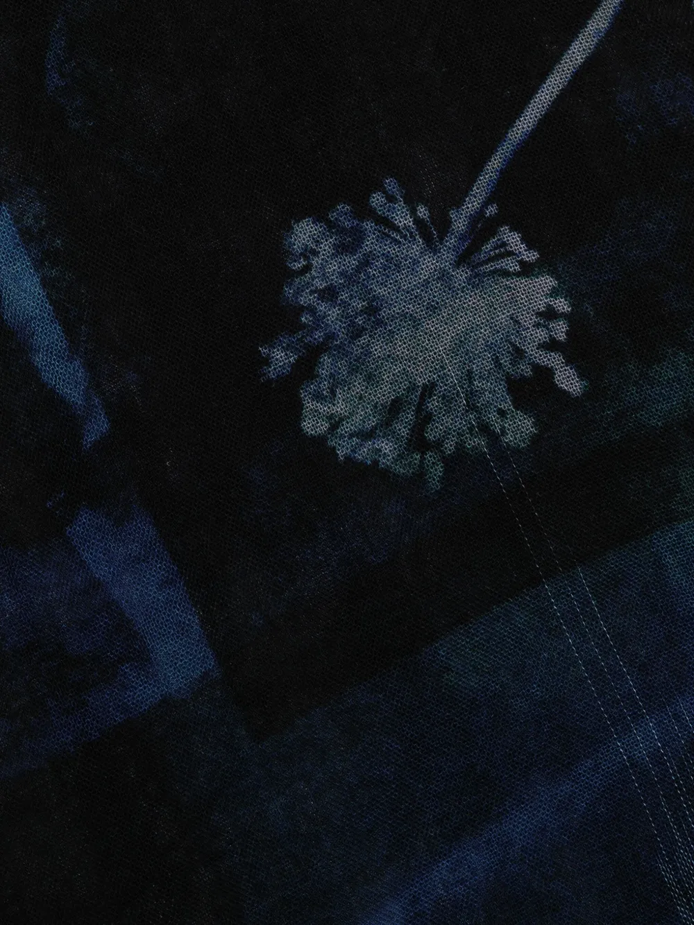 Y's Abstract-print Fringed Scarf In Black