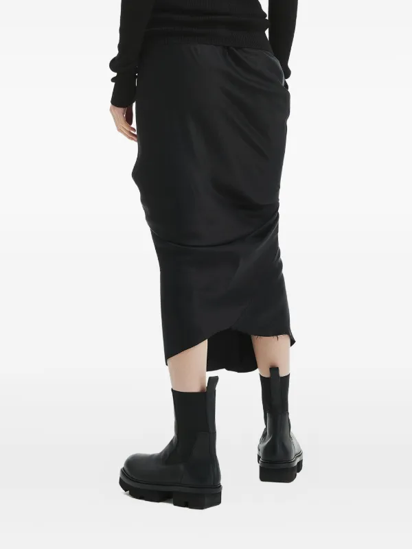 Rick Owens Seb ドレープ スカート | ブラック | FARFETCH JP