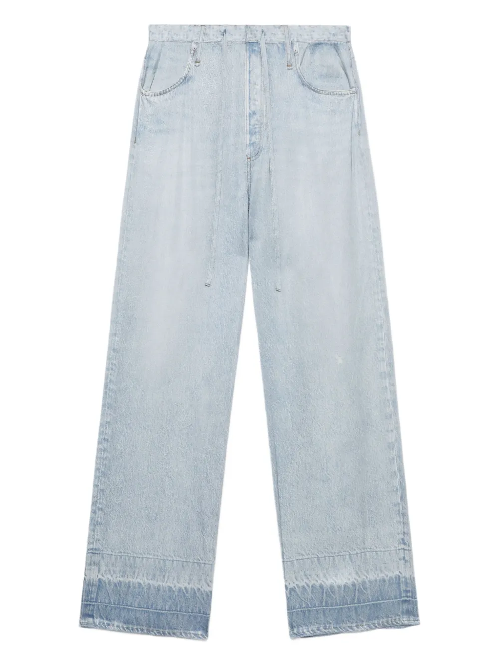 Rag & Bone Phoebe Drawstring Trousers In Blue