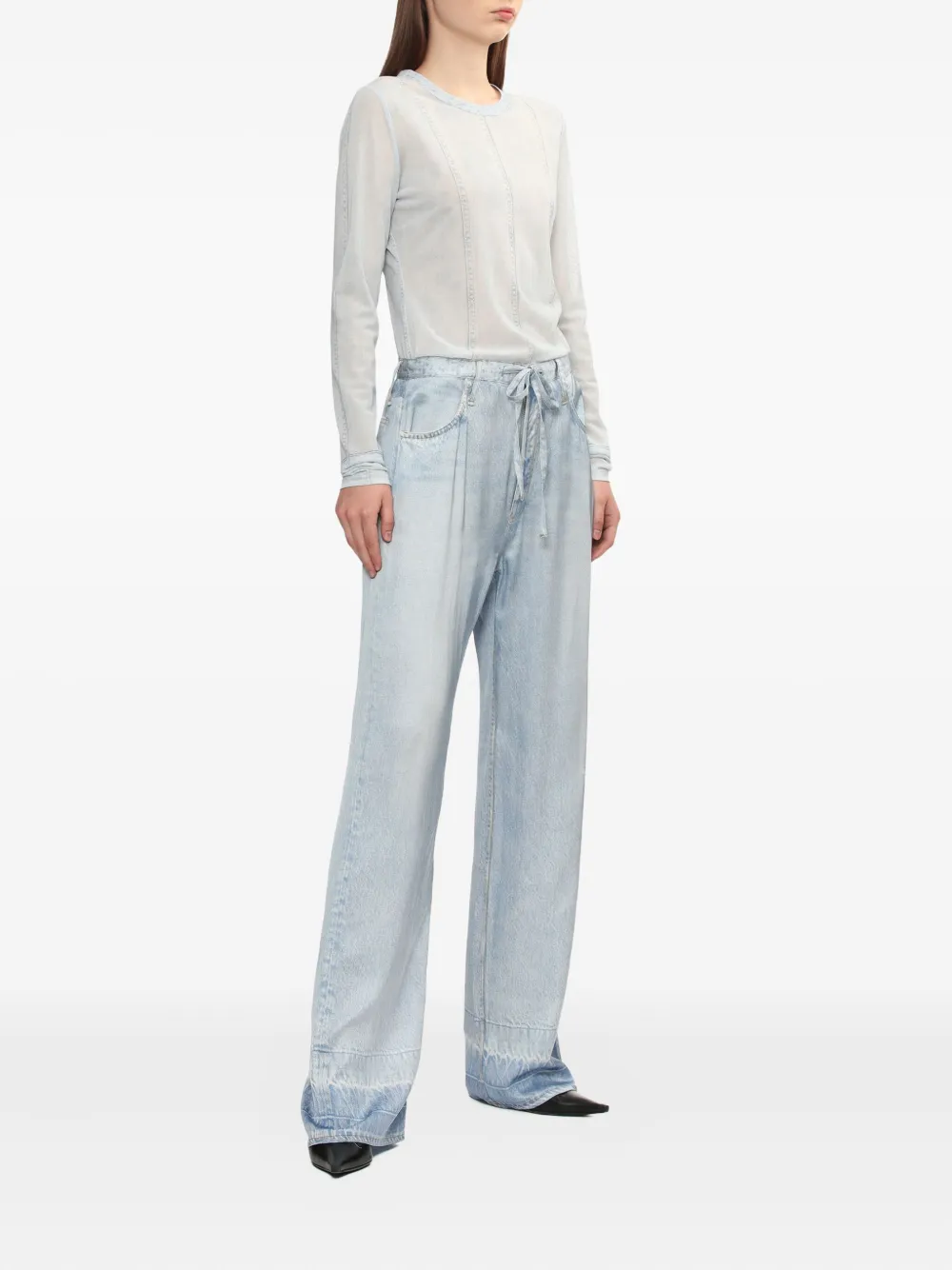 Rag & bone Phoebe broek met trekkoord - Blauw