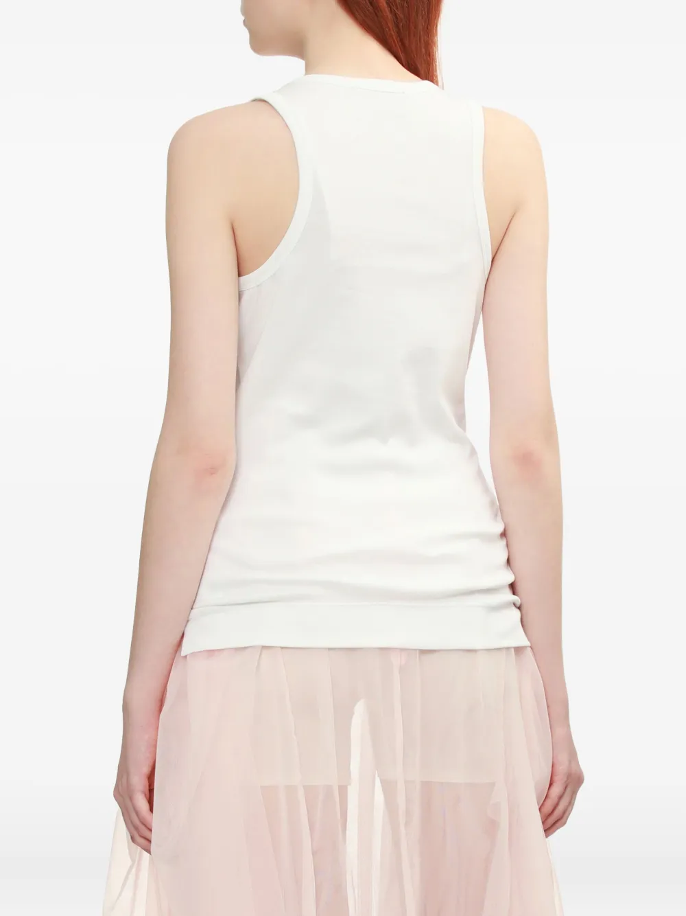 Simone Rocha Tanktop verfraaid met parelketting Wit