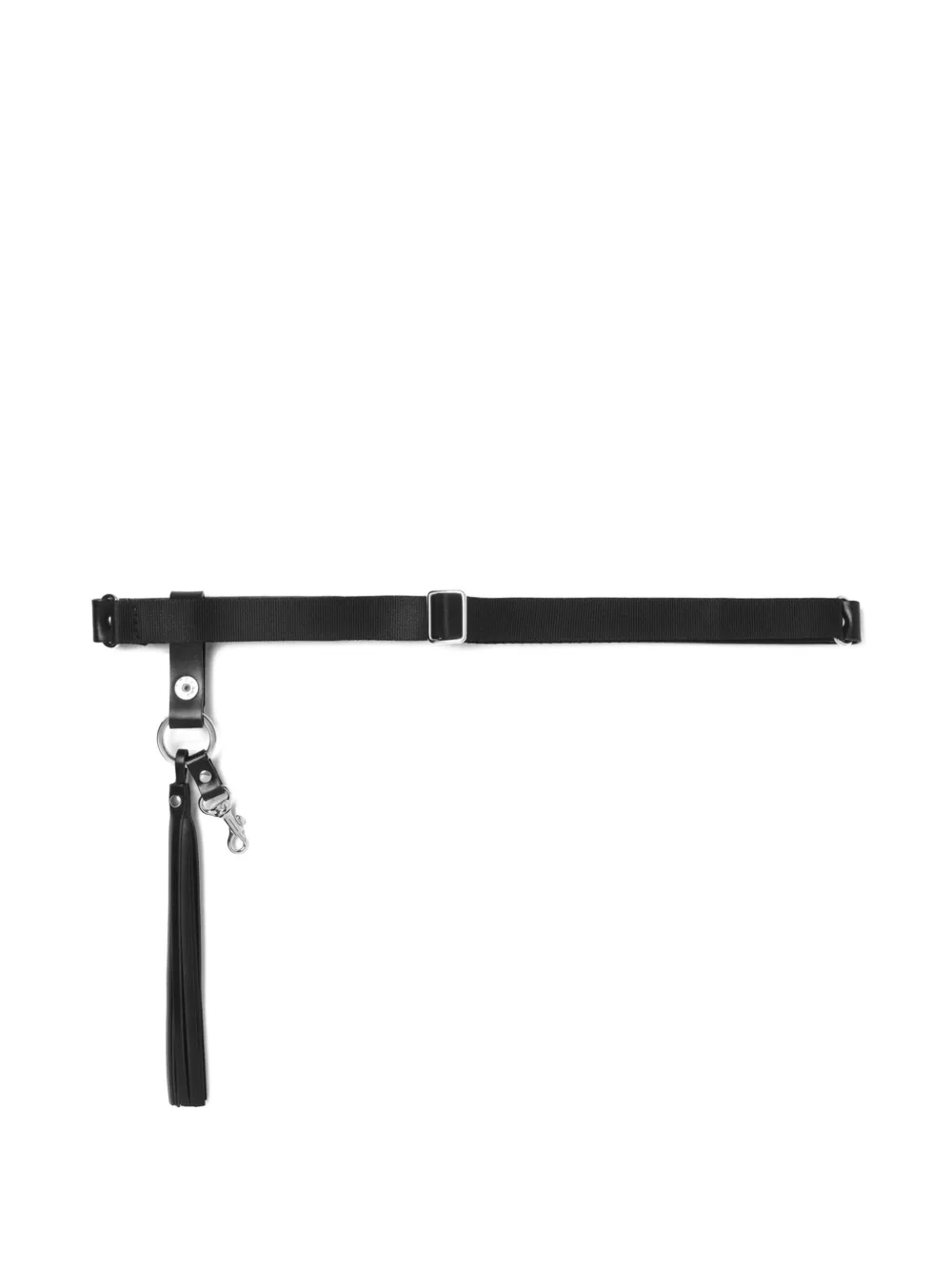 Toga Leren riem met metallic-effect - Zwart