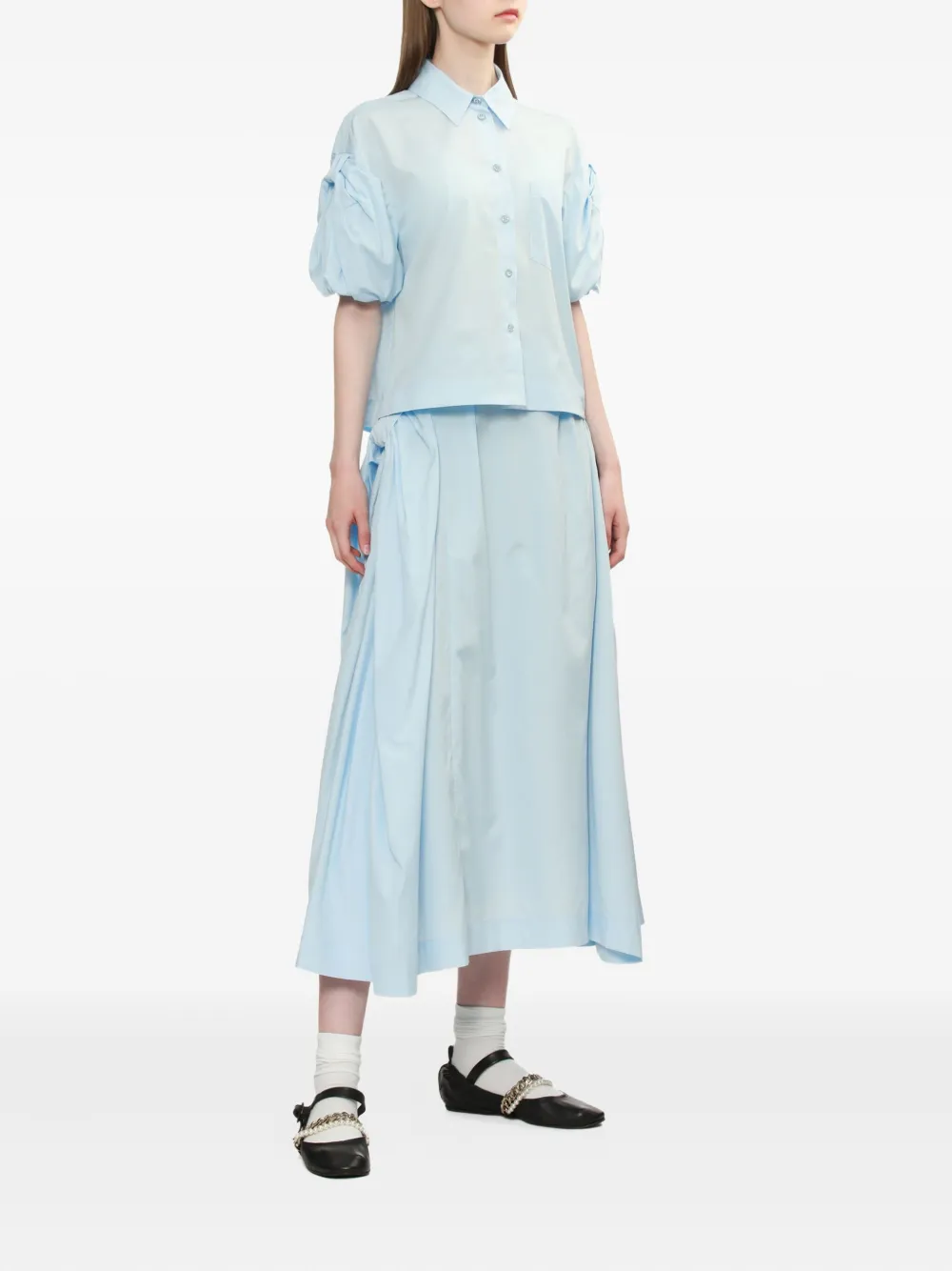 Simone Rocha Blouse met pofmouwen - Blauw