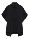 Y's pinstripe short-sleeve shirt - Black