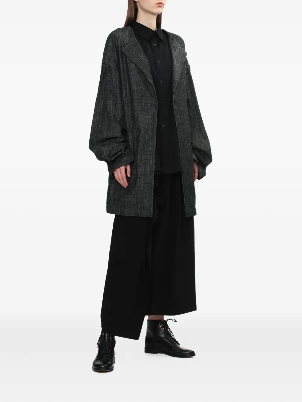 Y's Blouse met korte mouwen - Zwart