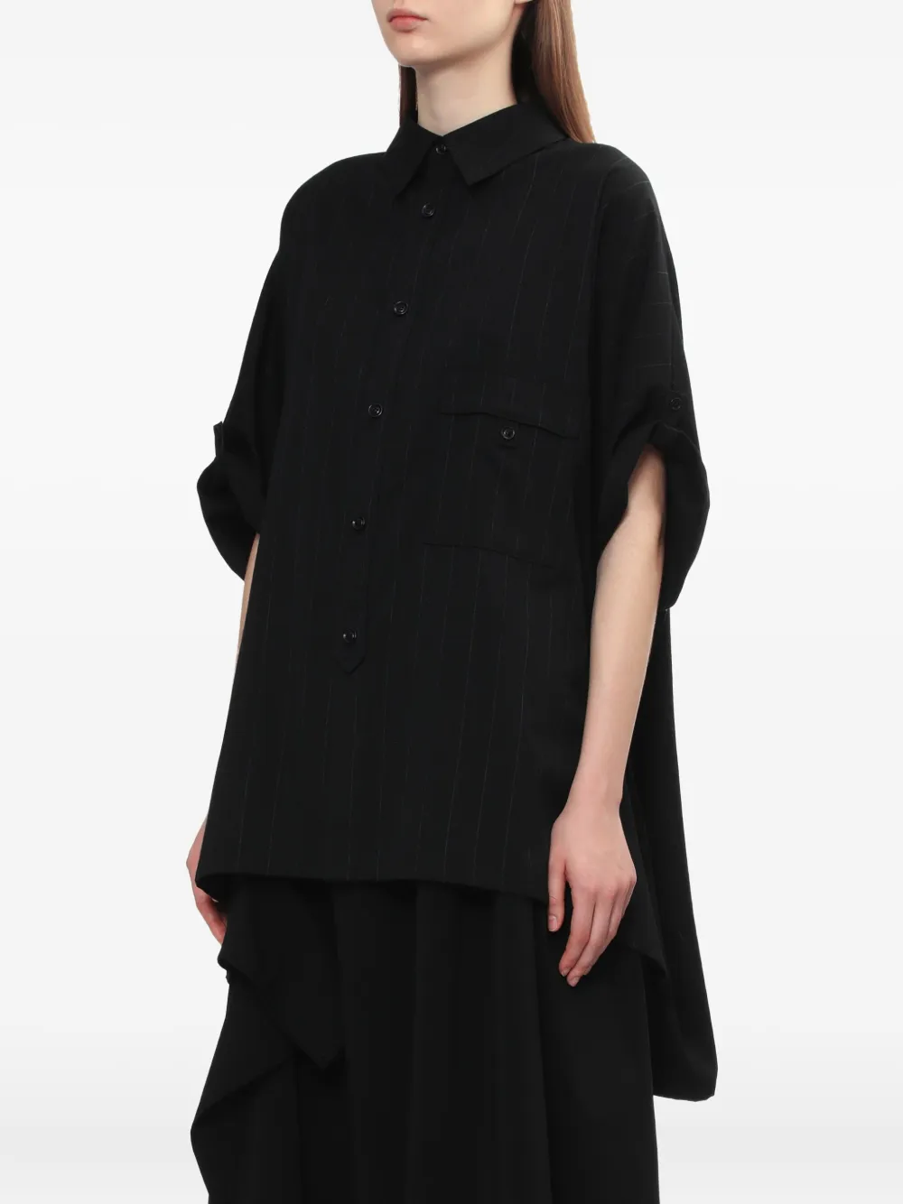 Y's Blouse met korte mouwen Zwart