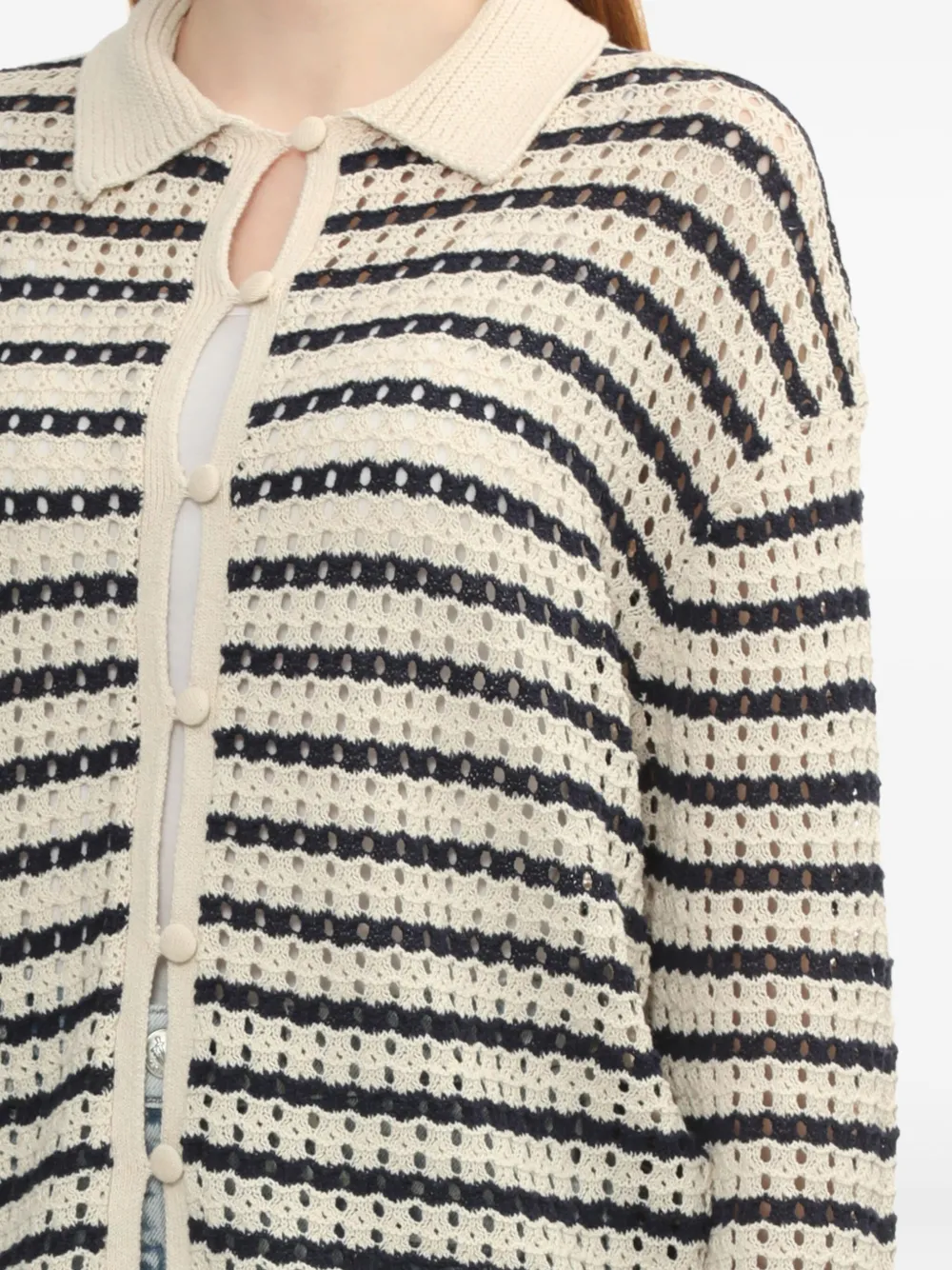 rag & bone Gestreept vest Beige