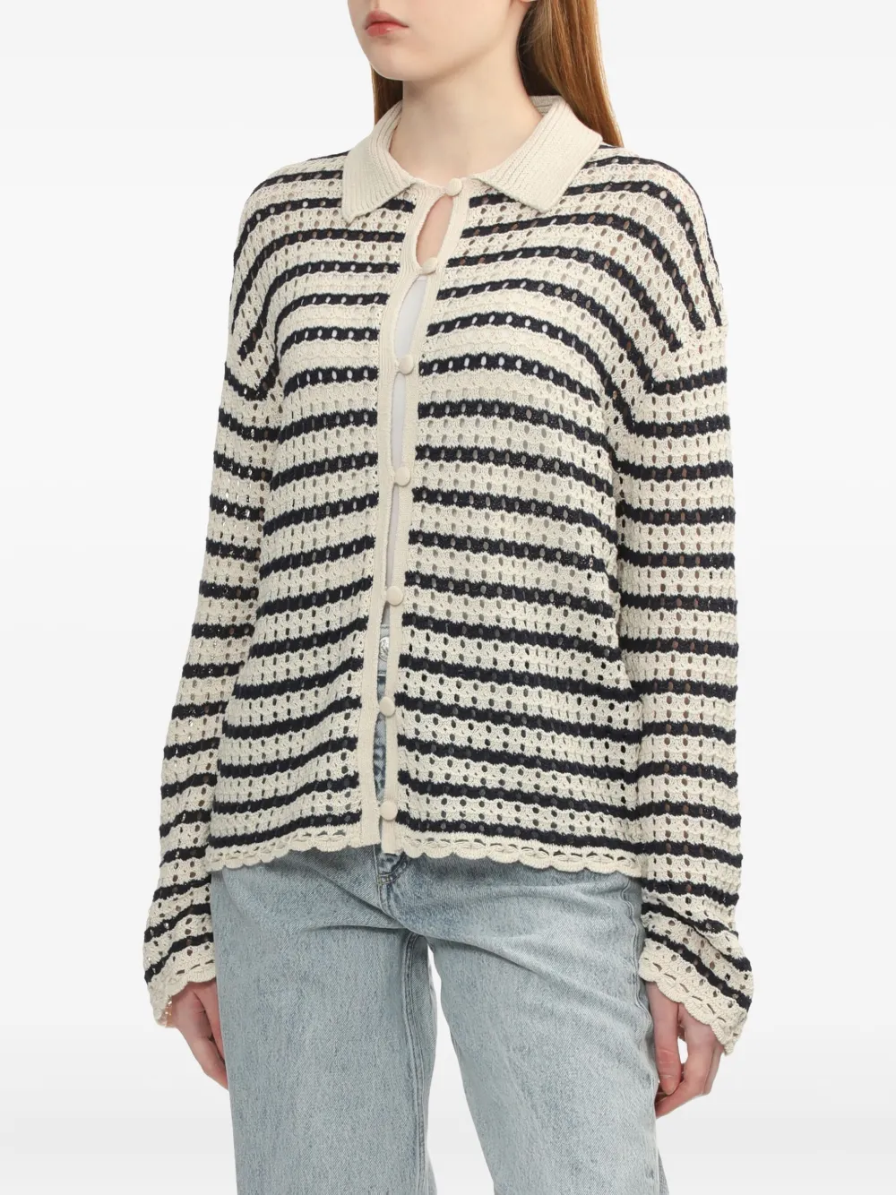 rag & bone Gestreept vest Beige