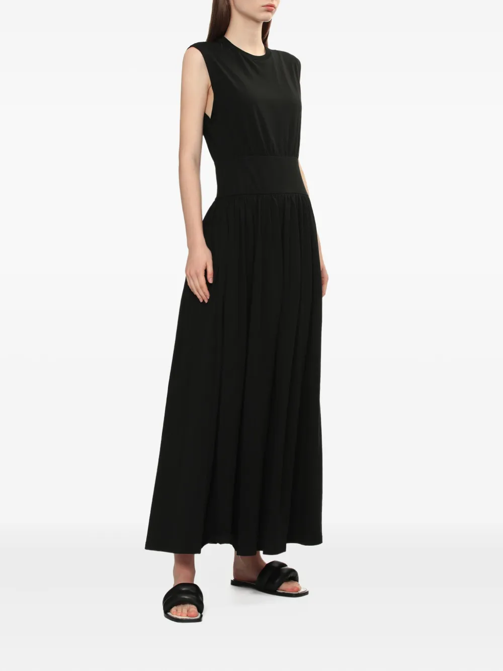TOTEME Geplooide maxi-jurk - Zwart