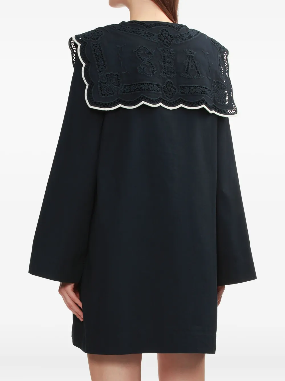 Sea Marie mini-jurk met borduurwerk Blauw