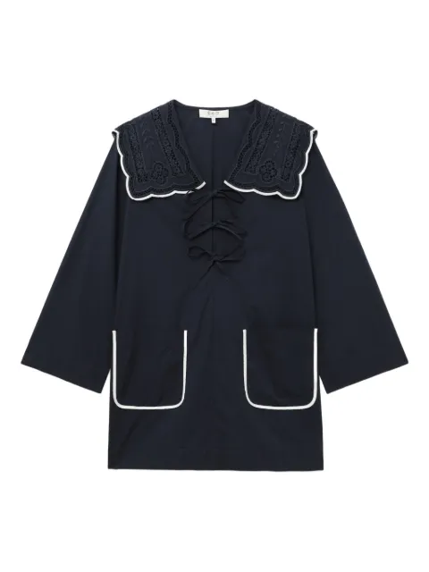 Sea Marie embroidered mini dress