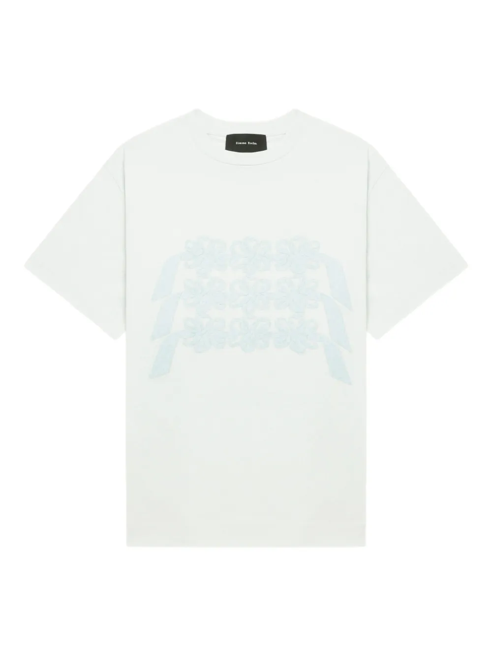 Simone Rocha floral-print T-shirt | Blue | Image 1