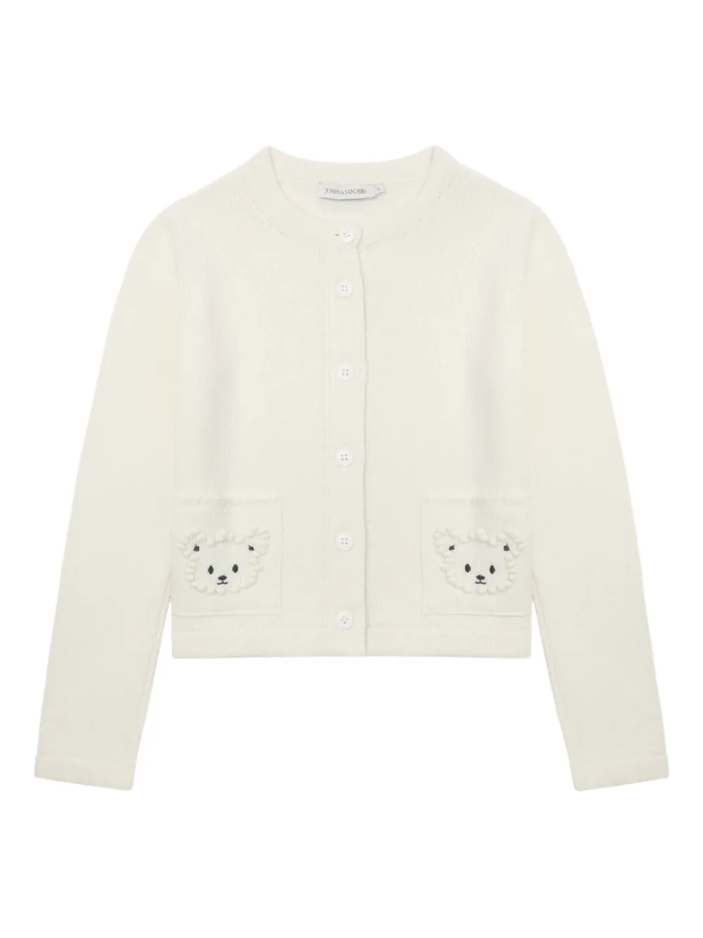 Joshua Sanders bear-embroidered cardigan | White | Image 1