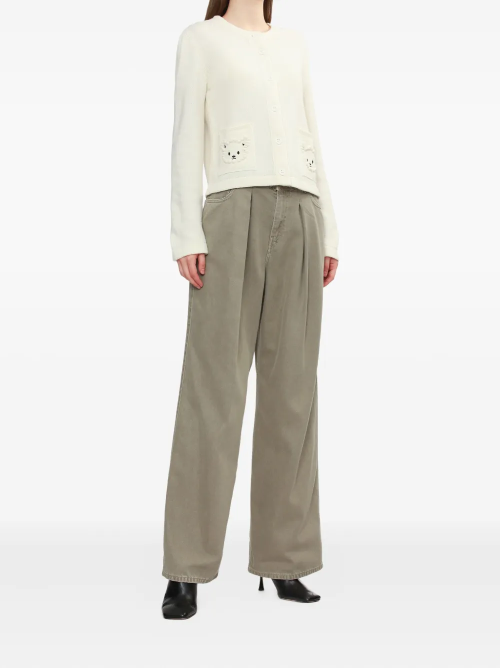 Joshua Sanders bear-embroidered cardigan | Cardigans | Image 2