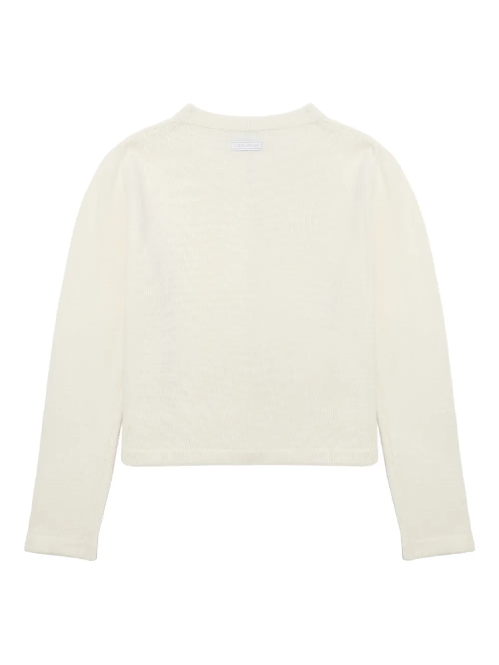 Joshua Sanders Bear-embroidered Cardigan In White