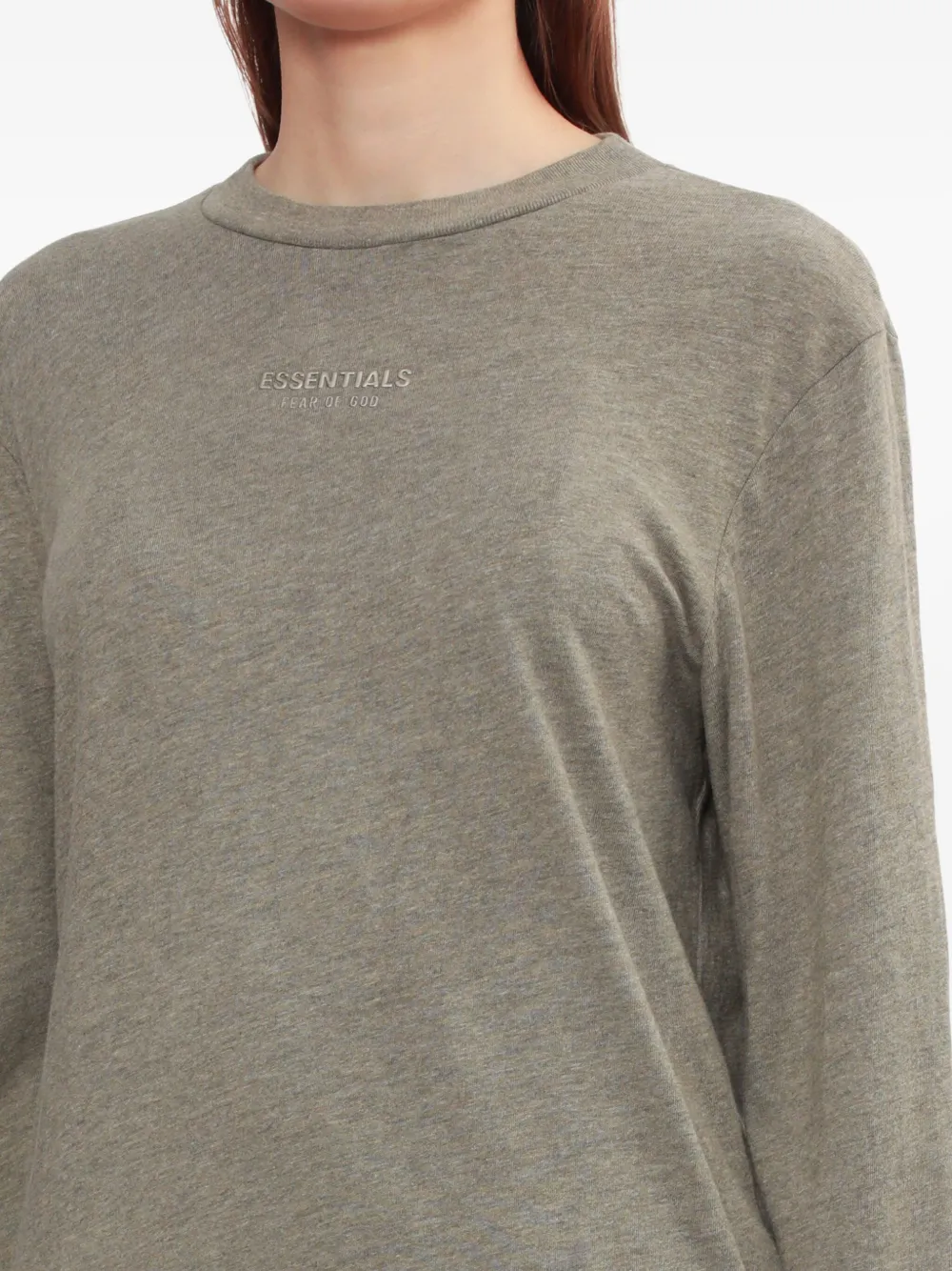 FEAR OF GOD ESSENTIALS T-shirt met lange mouwen Beige