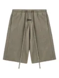 FEAR OF GOD ESSENTIALS Relaxed piping drawstring-waist shorts - Brown