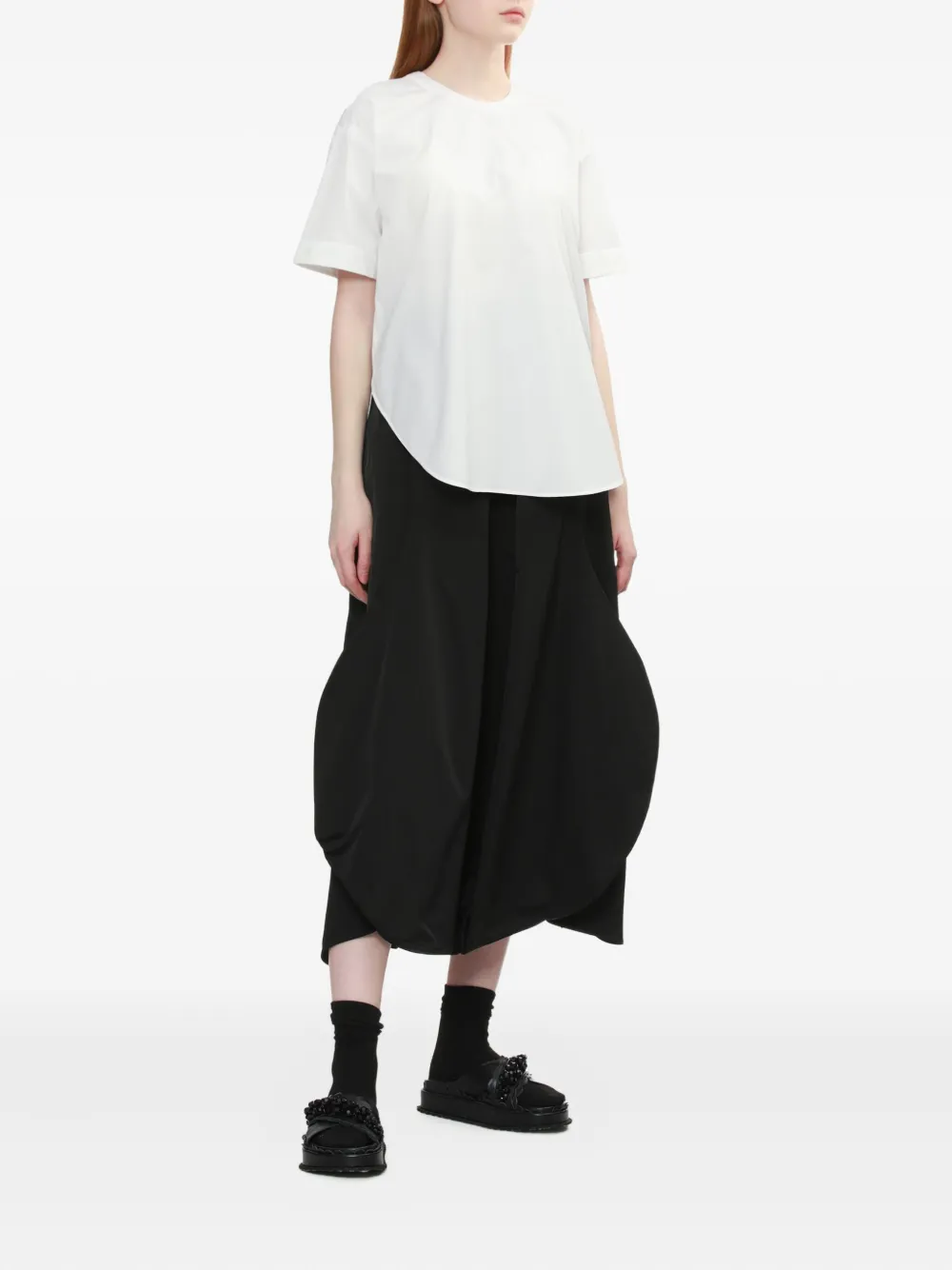 Enföld Blouse met korte mouwen - Wit