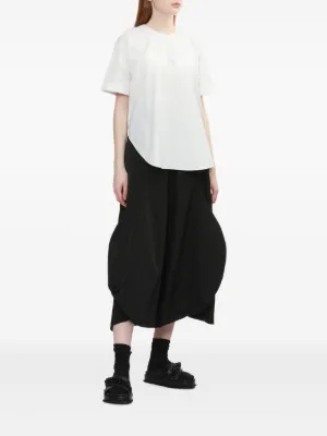 ENFOLD◆VOLUME ARM BLOUSE/38/コットン/BLU/ストライプ/300GA230-02110// CIRCLE SLEEVELESS-SHIRT｜38｜WHT｜SHIRTS AND BLOUSES