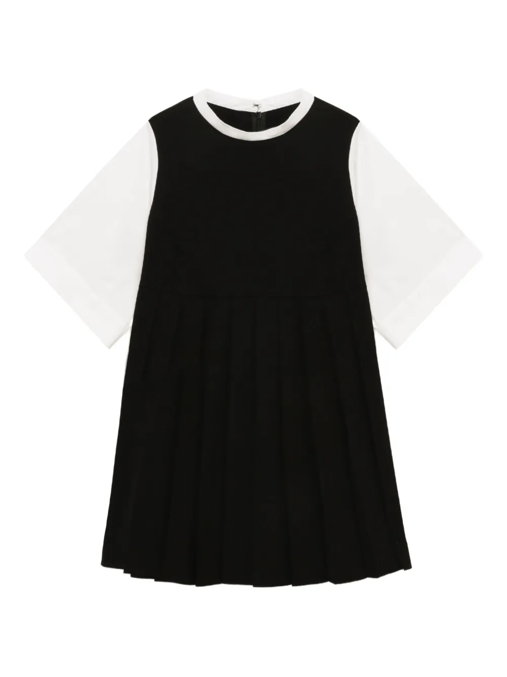 pleated panelled top