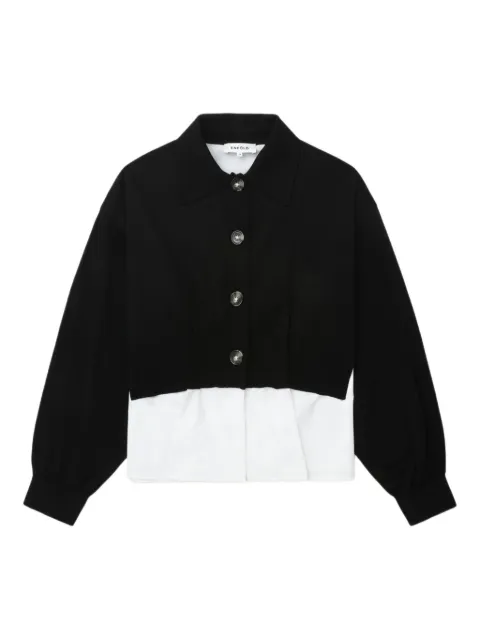 Enföld button-down layered cardigan
