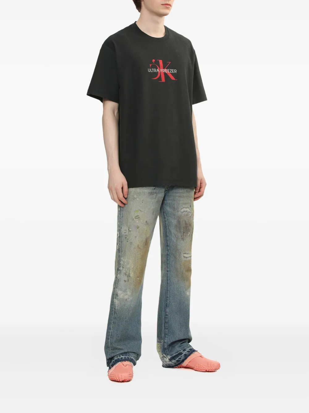 Doublet Ultra Freezer T-shirt met logo - Zwart