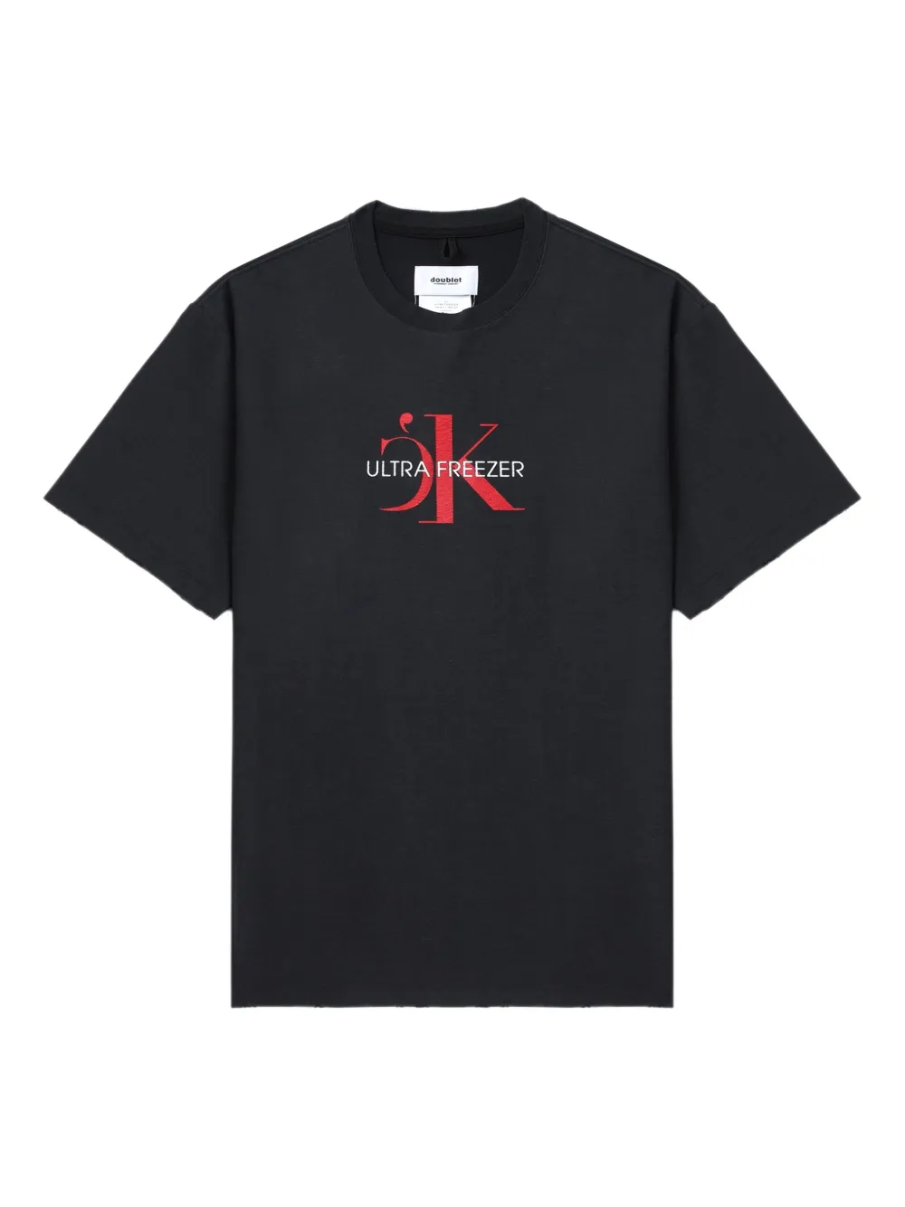 Doublet Ultra Freezer Logo T-shirt In Black