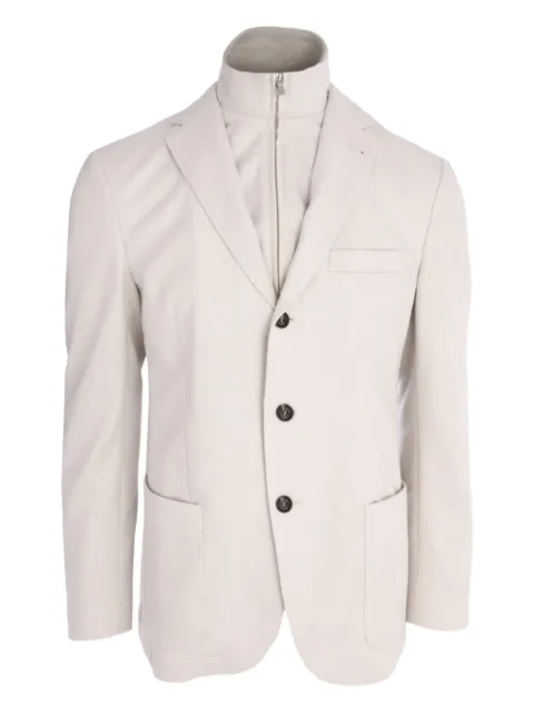 Eleventy layered single-breasted blazer