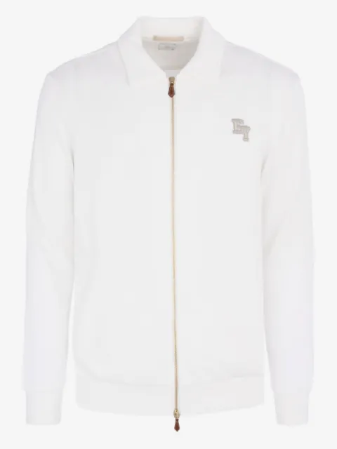 Eleventy zip-up collared shirt jacket