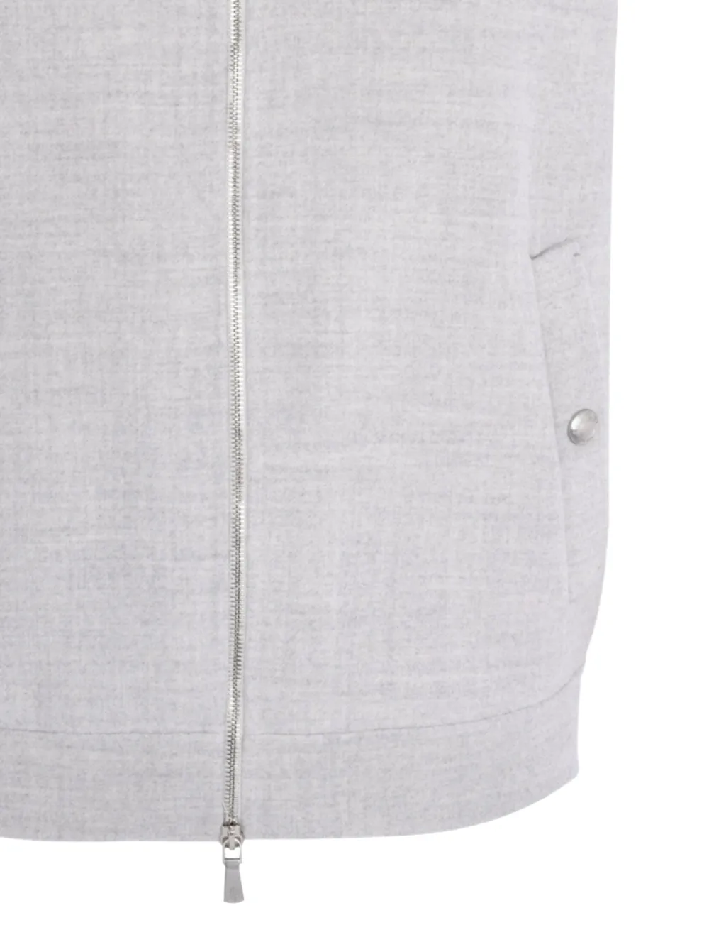 Eleventy Zip-up Sleeveless Gilet In Gray
